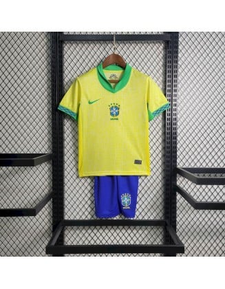 Camisetas Brasil Primera 2024 Niños