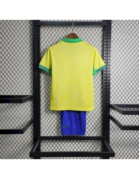 Camisetas Brasil Primera 2024 Niños