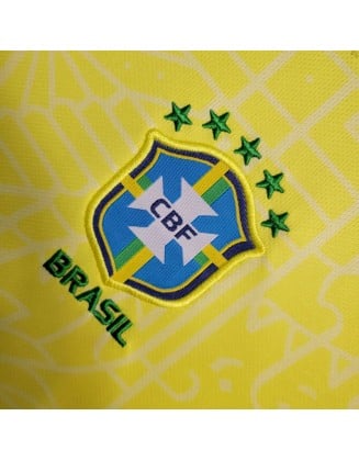 Camisetas Brasil Primera 2024 Niños