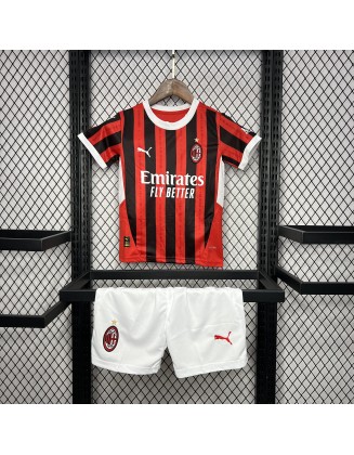 Camiseta Del AC Milan 24/25 Niños